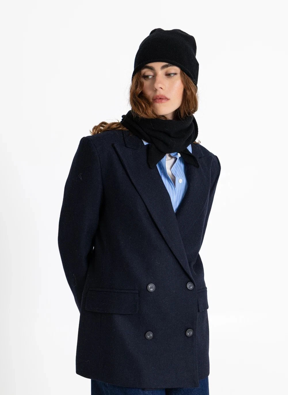 Smallable Woman - Juline Merino Wool Scarf | Black
