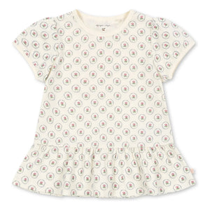 Konges Sløjd - Geometric Ruffled T-shirt Organic Cotton | Off-white