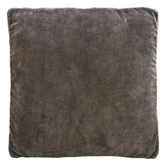 Madam Stoltz - Cotton Velvet Chair Cushion | Gray