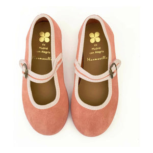 Hermosilla - Chaillot Suede Ballerina | Pink