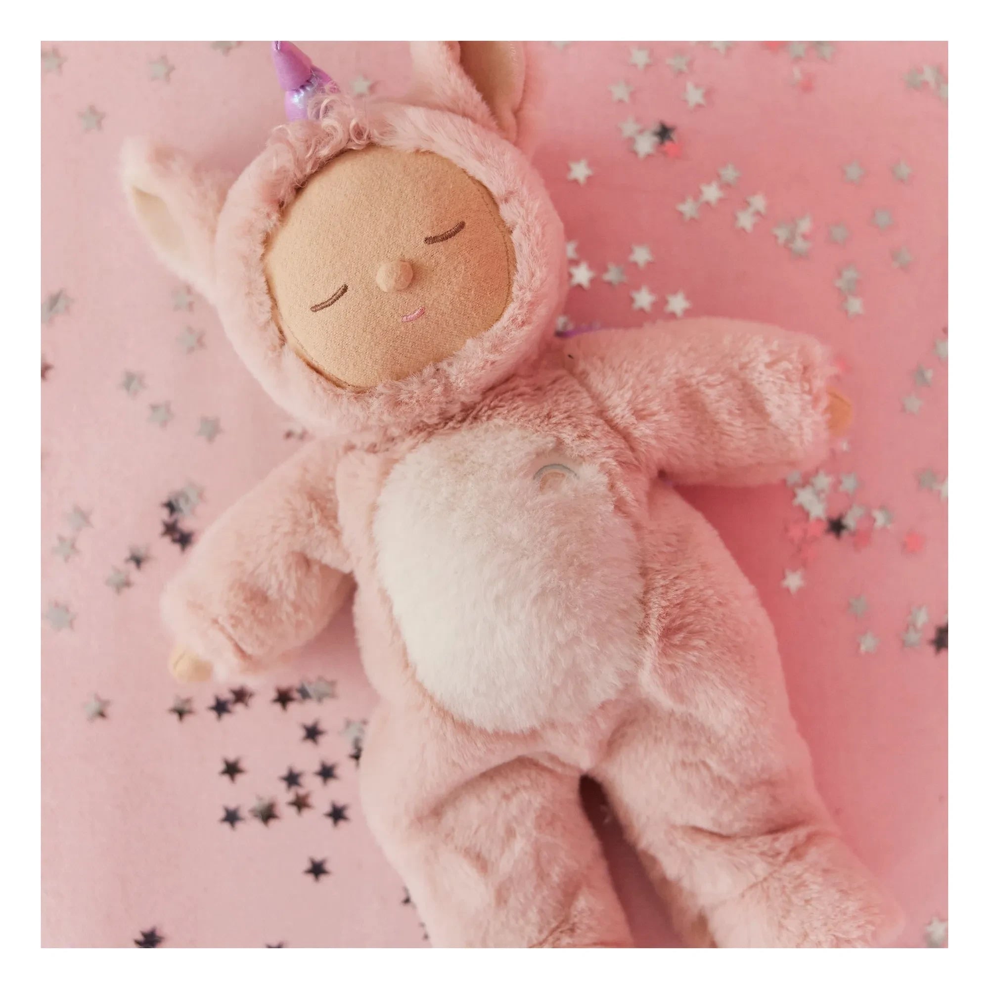 Olli Ella - Cozy Dinkum Unicorn Plush Toy | Pink