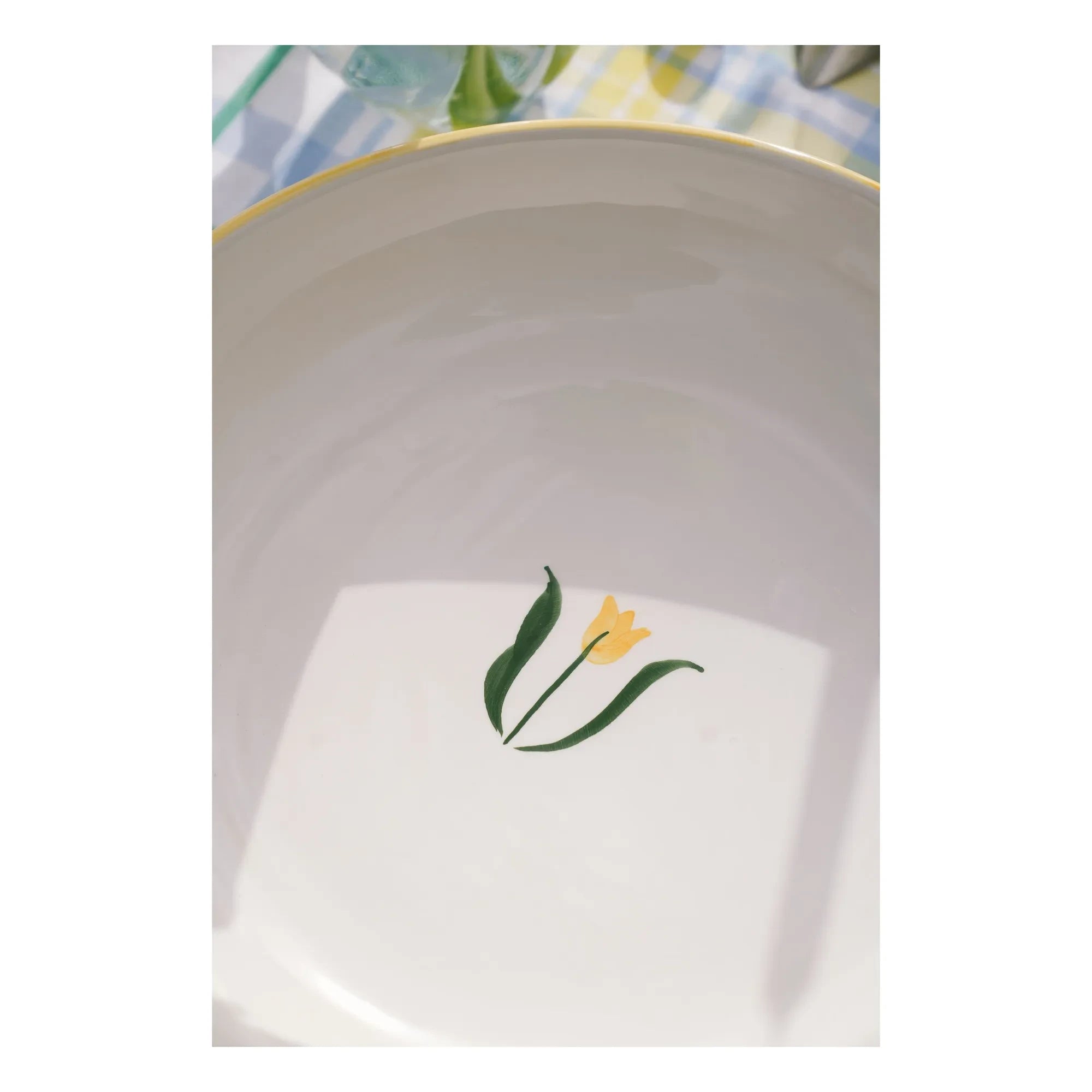 Denise - Plat Fan Fan | Yellow