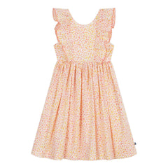 Petit Bateau - Organic Cotton Poplin Polka Dot Dress | Coral