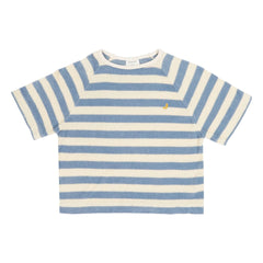 Jenest - Rayé Organic Cotton T-Shirt | Blue