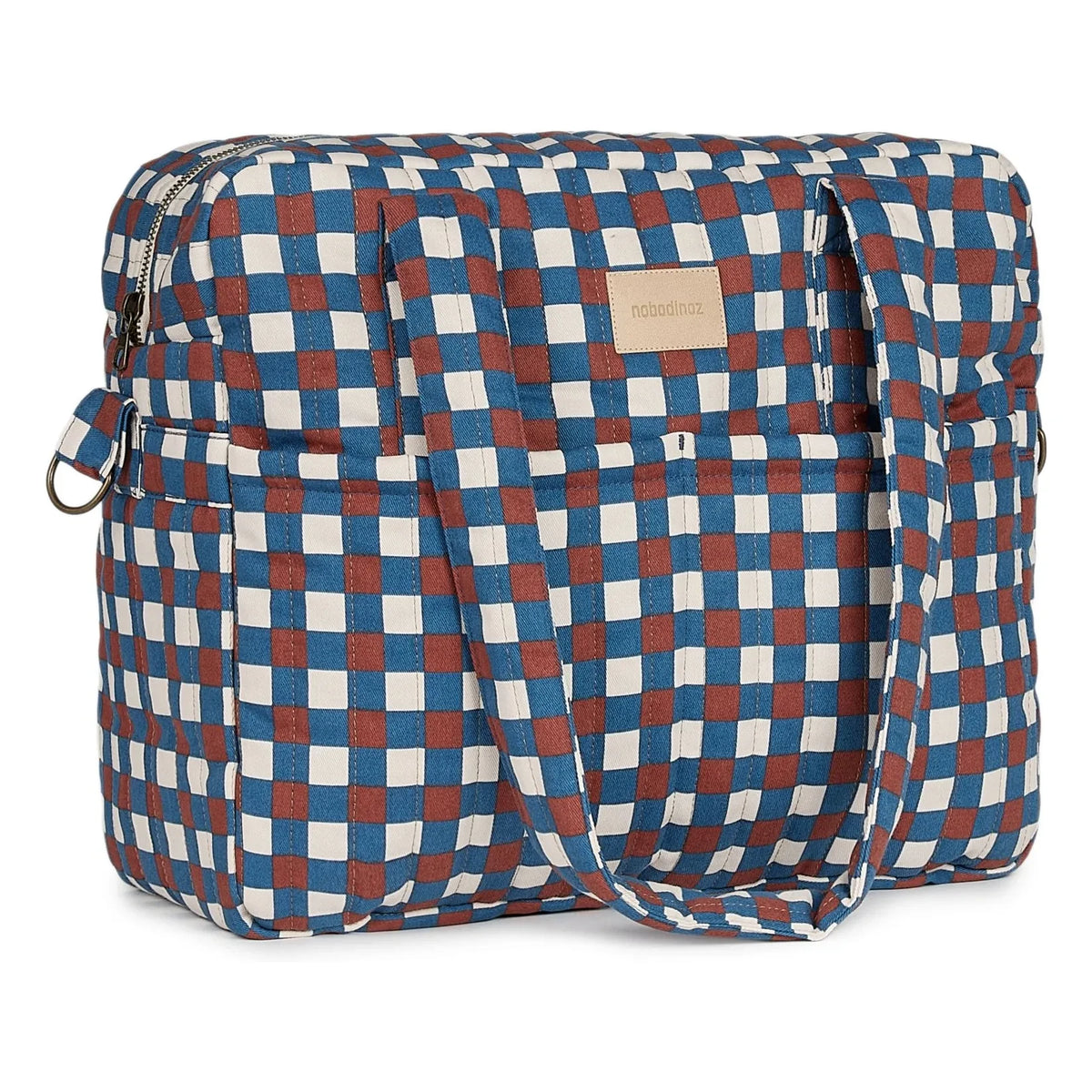 Nobodinoz - Hyde Park Mosaic baby care bag | Blue