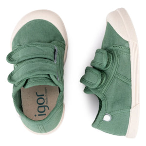Igor - Canvas Double Scratch Sneakers | Green