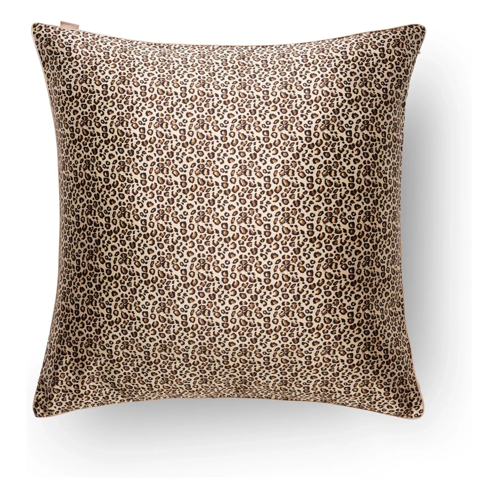 Emily's Pillow - Leopar desenli dut ipeği yastık kılıfı