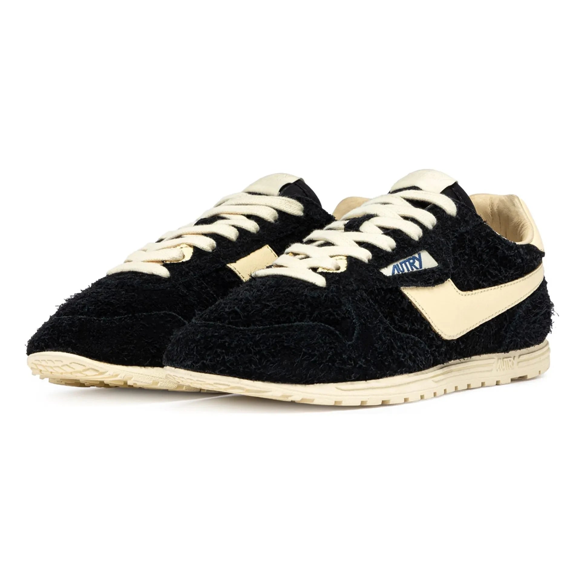 Autry - Windspin Low Two-Tone Suede & Leather Sneakers | Black