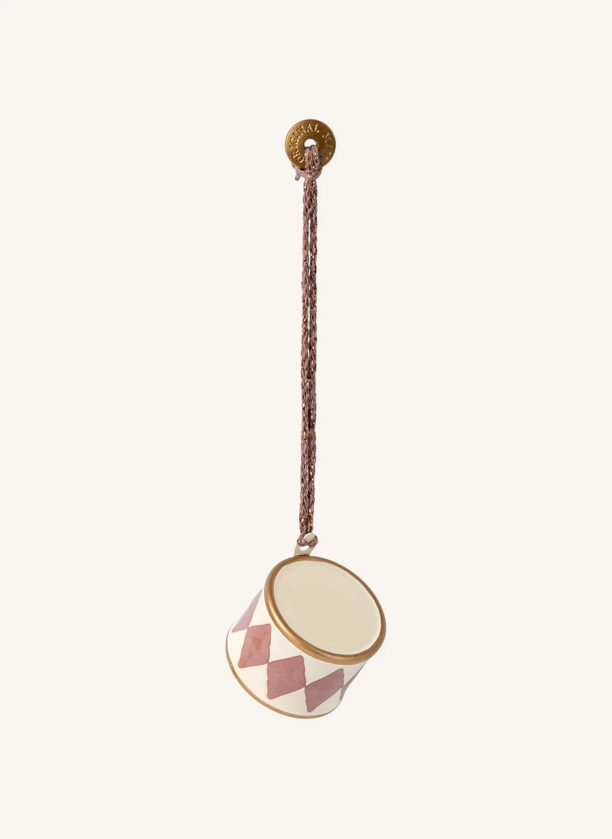 Maileg - Metal Drum Christmas Decoration | Pink