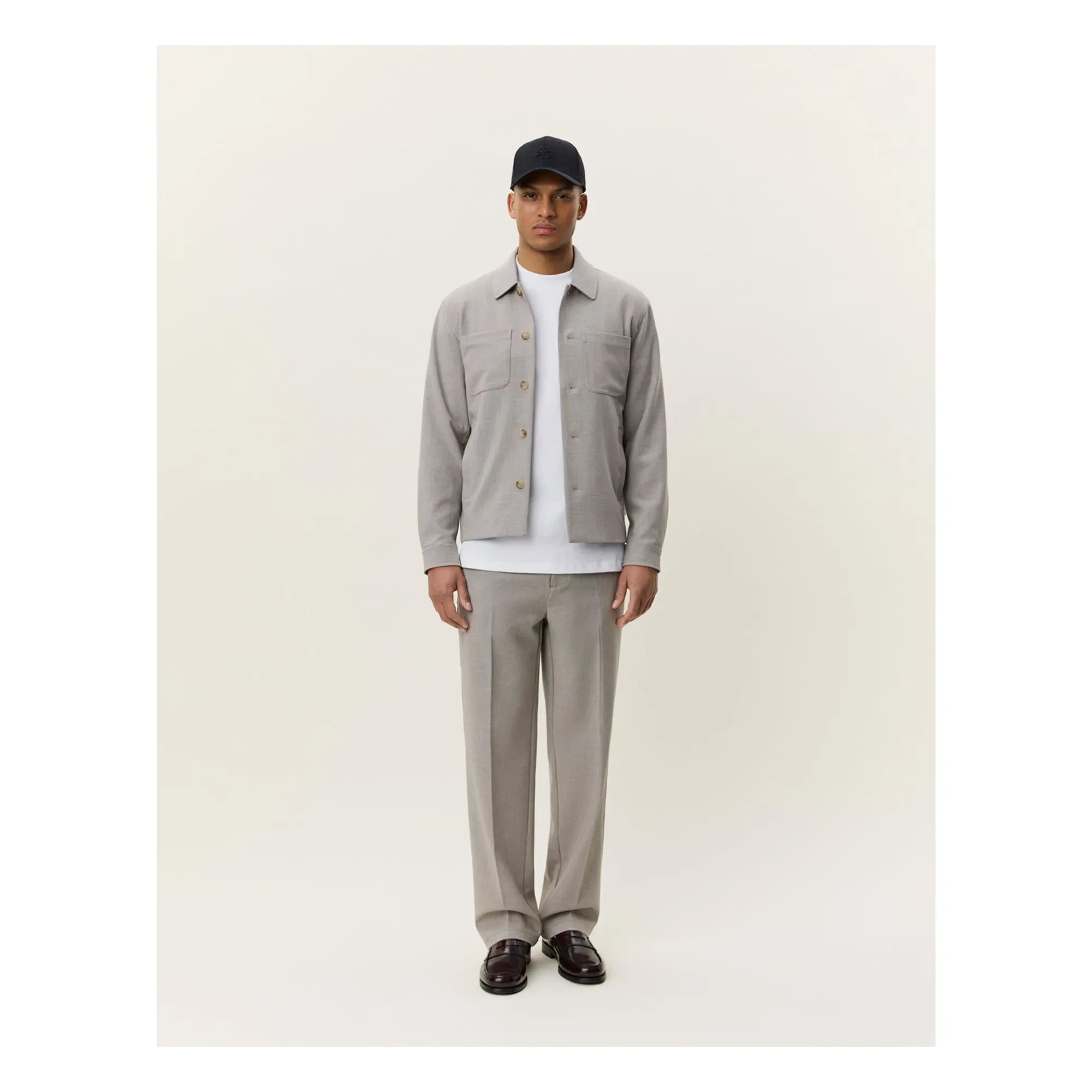 Les Deux - Veste Check Hybrid | Brown