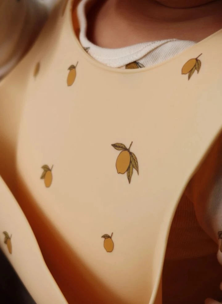 Konges Sløjd - Lemon Silicone Bibs - Set of 2