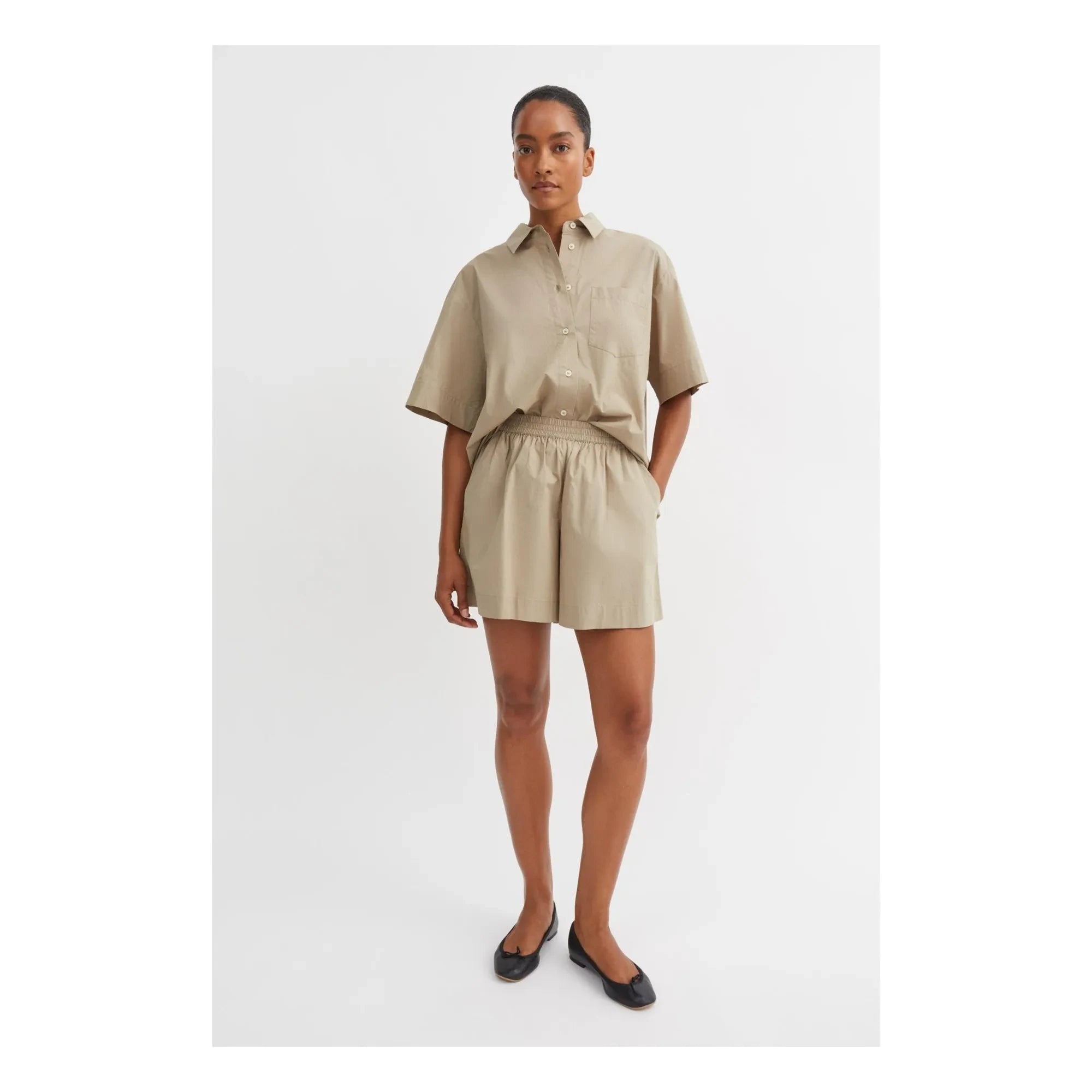 Skall Studio - Edgar Organic Cotton Shorts | Light Green