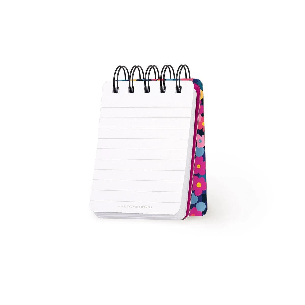 Legami - Çizgili Sert Kapaklı Resimli Defter - Çiçekler - Spiralli