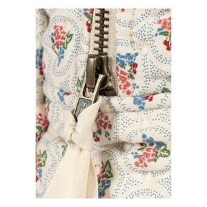 Konges Sløjd - Verone Blues Large Organic Cotton Cosmetic Bag | White
