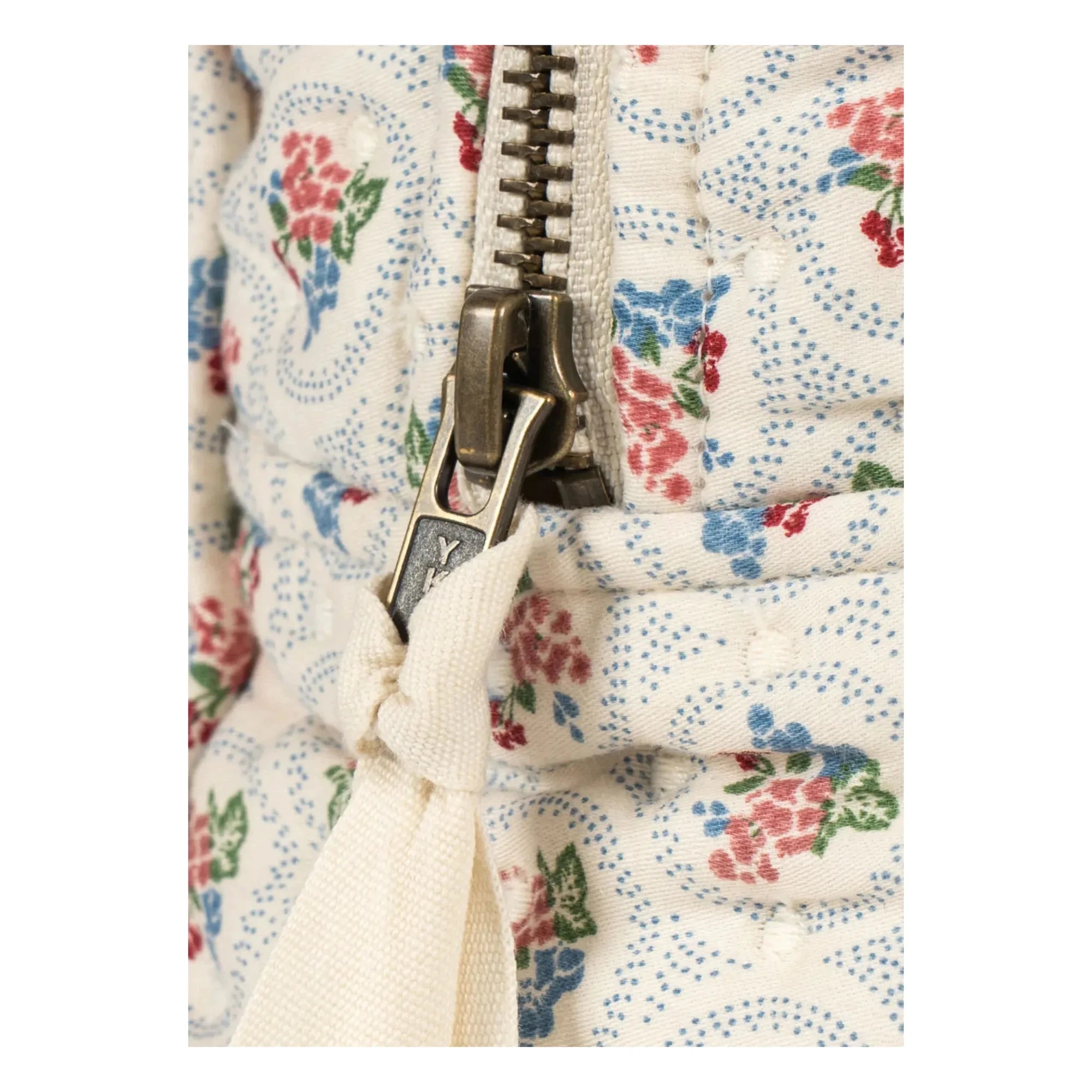 Konges Sløjd - Verone Blues Large Organic Cotton Cosmetic Bag | White