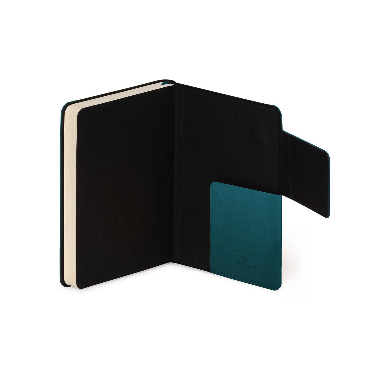 Legami - Lined Notebook with Monochrome Soft Cover - Deep Teal - My Notebook