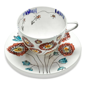 Serax - Coffee Cup and Saucer Anemone, Serax for Marni - Set of 2 | Milk