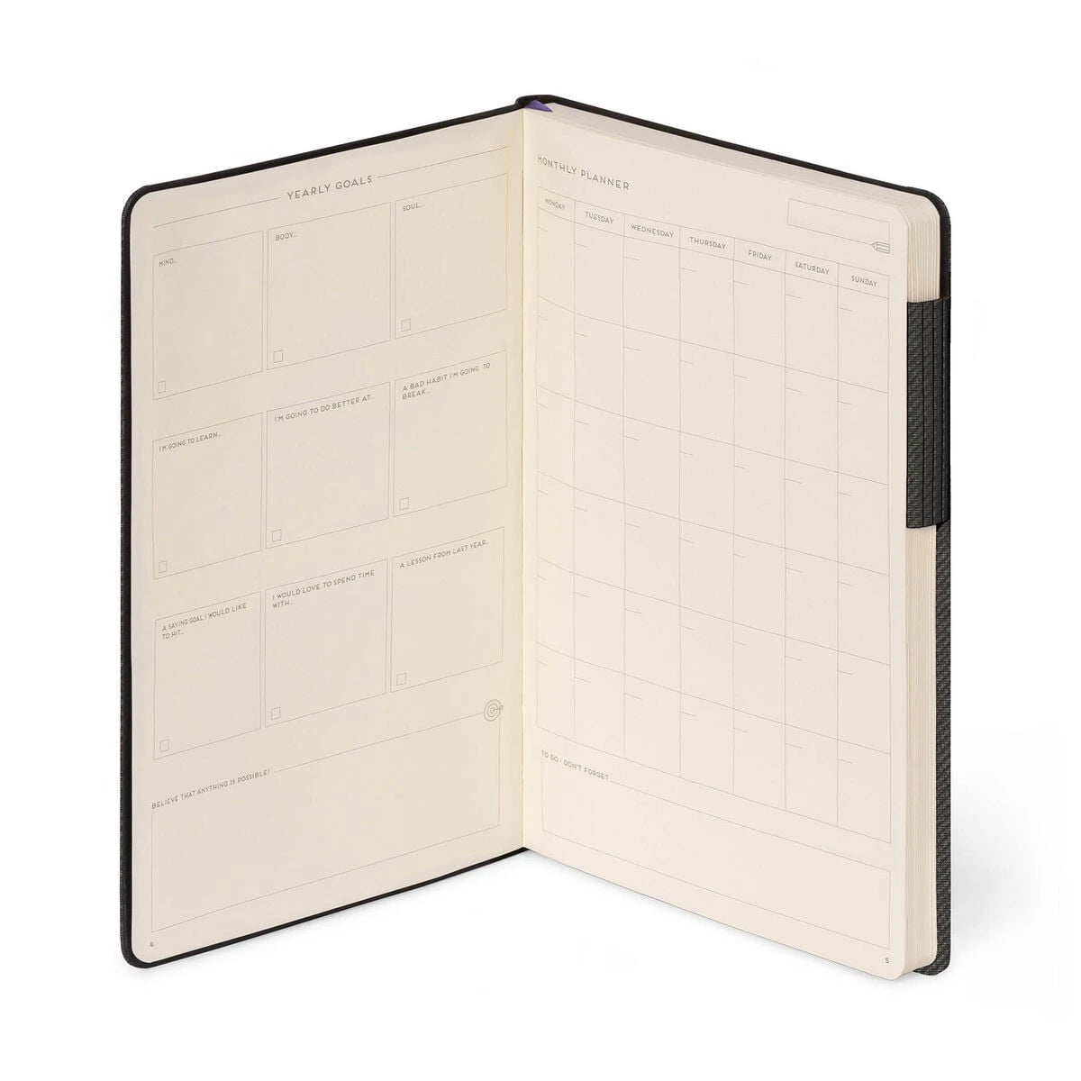 Legami - Boş Sayfalı Defter, Monokrom Yumuşak Kapak - Derin Grafit - Benim Defterim