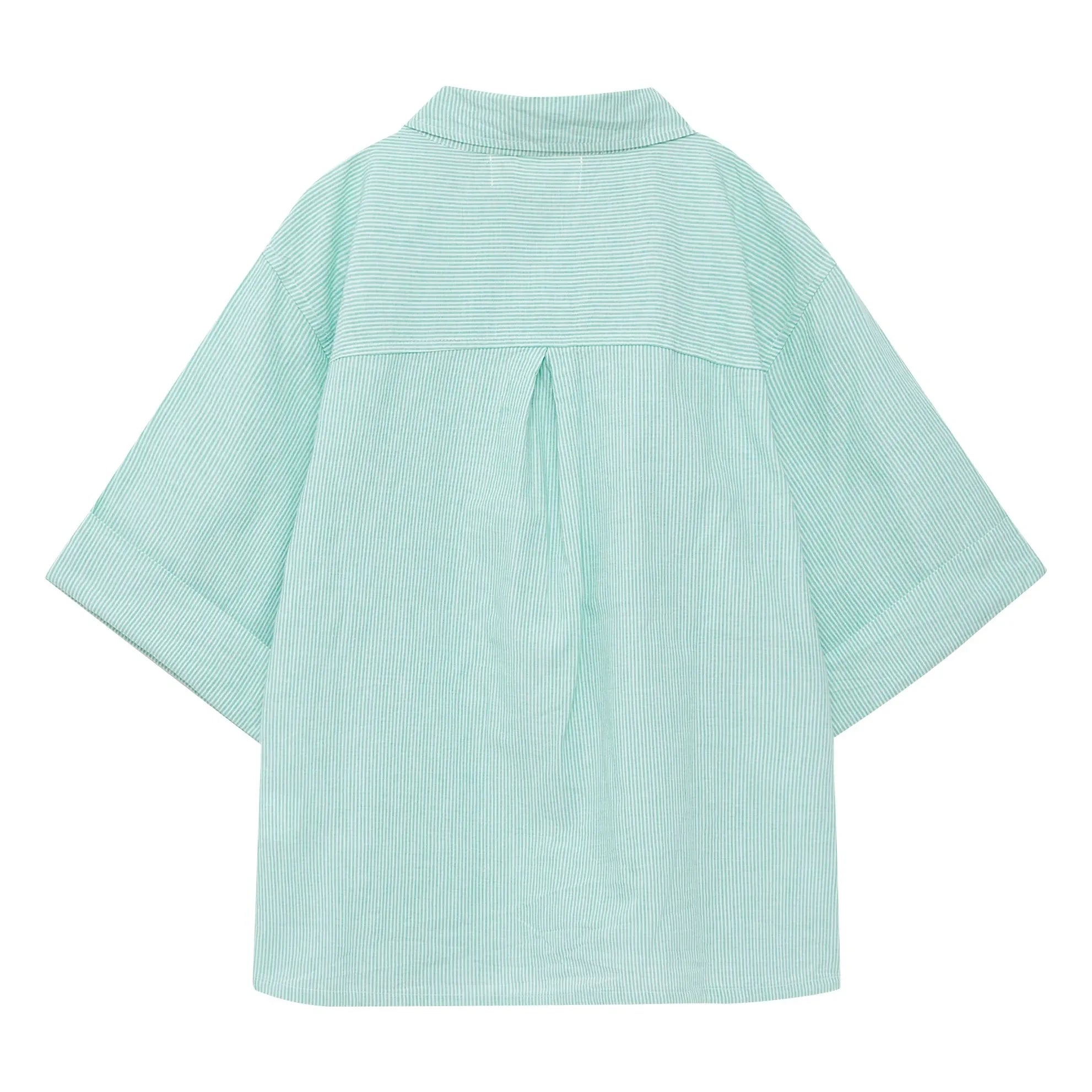 True Artist - Striped Shirt No.6 | Green