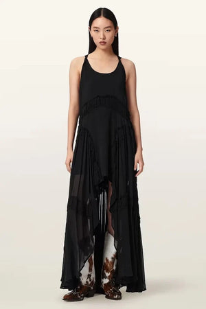 AllSaints Asimetrik Viskon Elbise DORINA