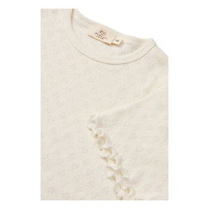 Copenhagen Colors - Pointelle Organic Cotton T-Shirt | Cream