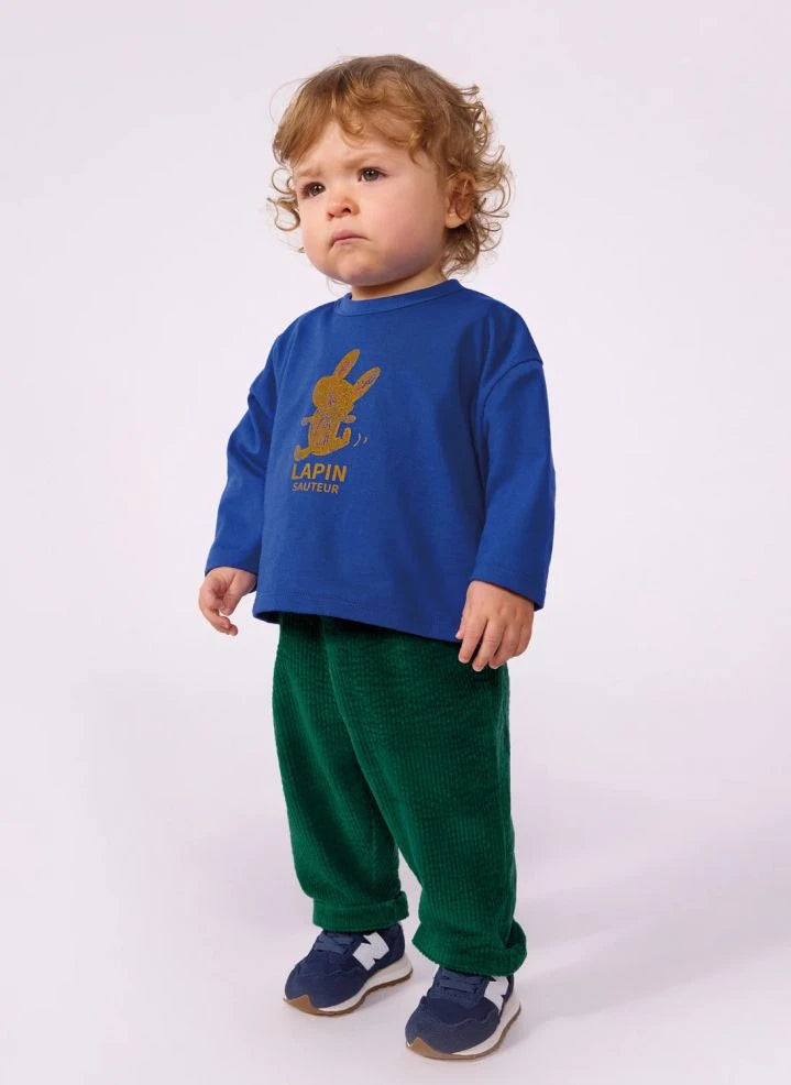 Petit Bateau - Organik Pamuk Kadife Pantolon | Yeşil