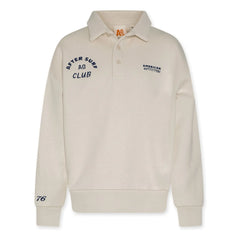 AO76 - Jack Club Recycled Cotton Polo Sweatshirt | Ecru