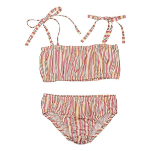 Babe & Tess - Striped Swimsuit | Pink