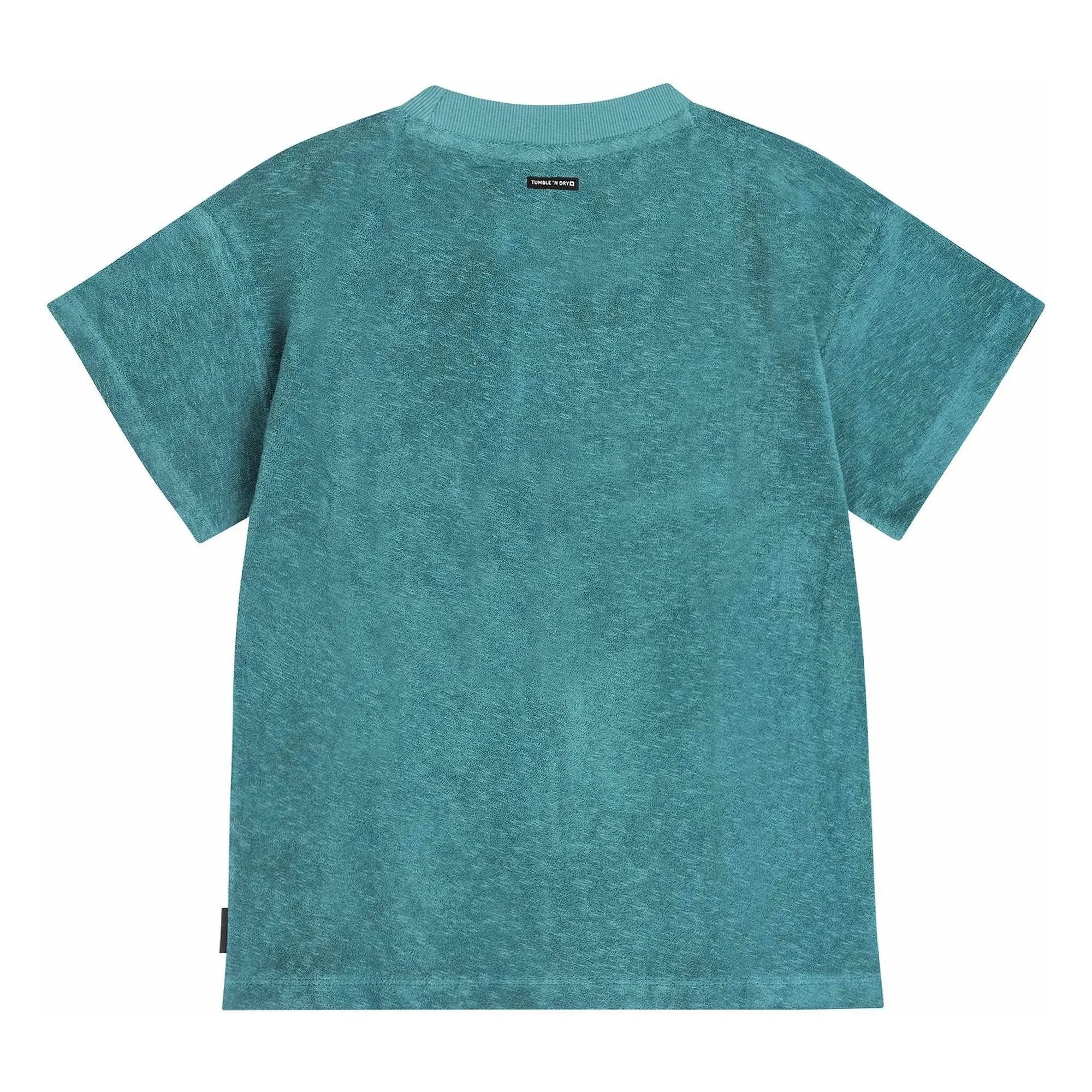 Tumble N'Dry - Morea Oversized Organic Cotton T-shirt | Peacock Blue