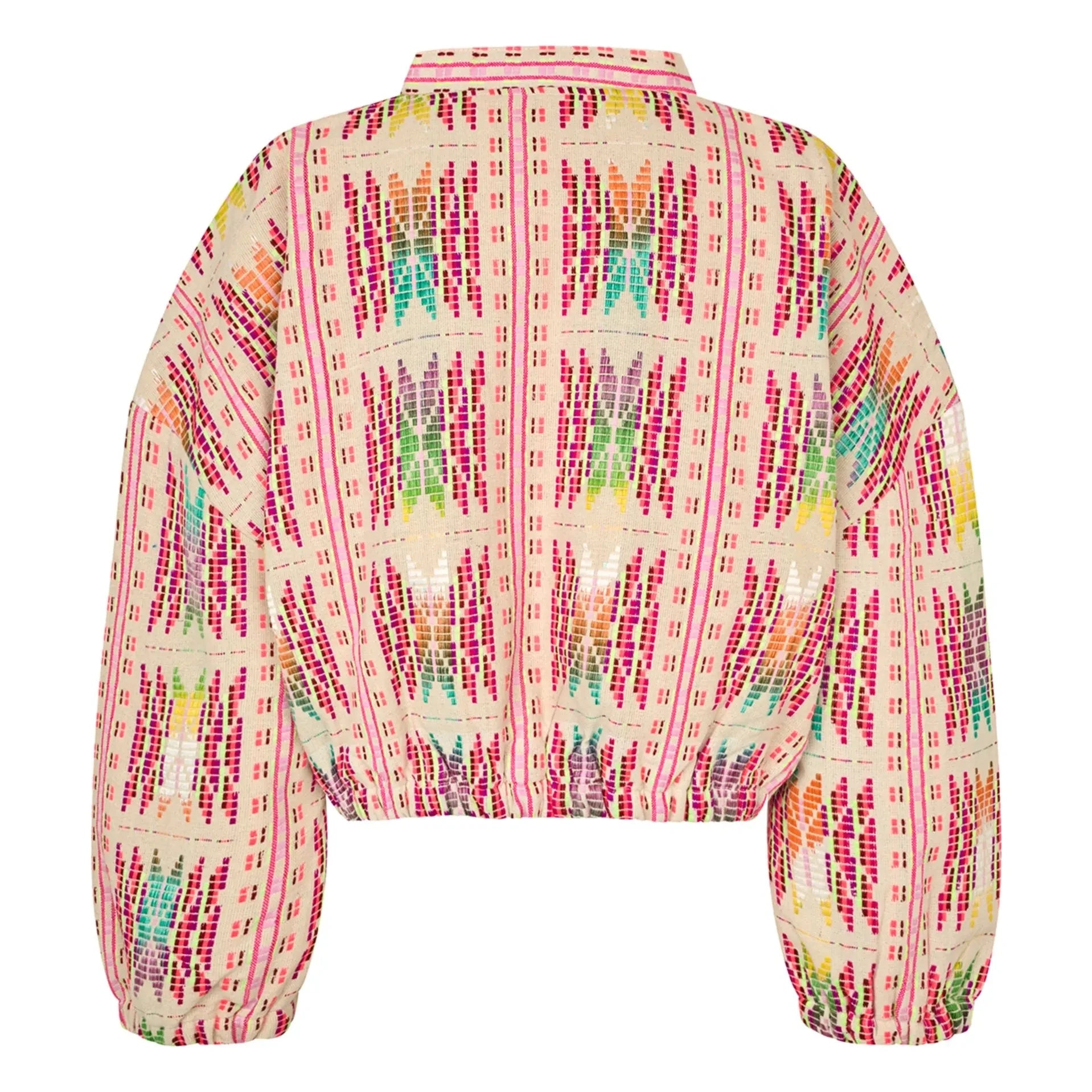 Lollys Laundry - Pink Cotton Lama Jacket