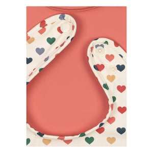 Konges Sløjd - Heart Bib - Set of 2 | Pink