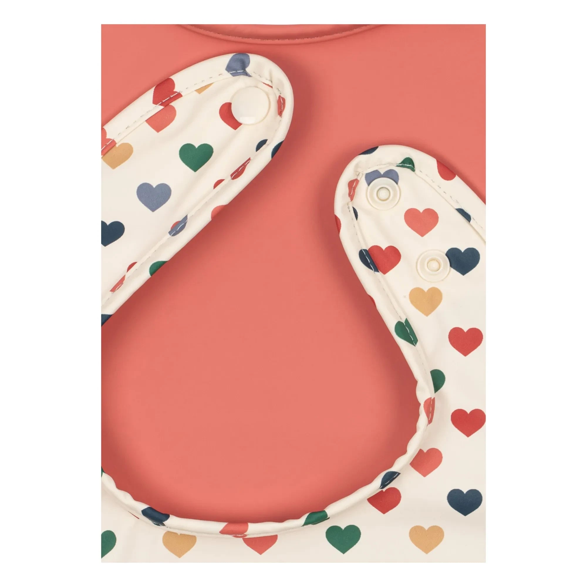 Konges Sløjd - Heart Bib - Set of 2 | Pink