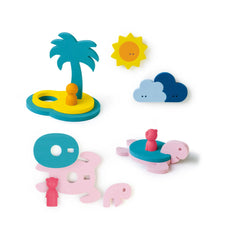 Quut - 3D Bathroom Puzzle Treasure Island Puzzle - 12 pieces