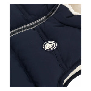 Petit Bateau - Logo Sleeveless Puffer Vest | Navy Blue