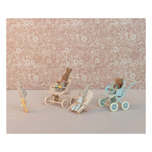 Maileg - Baby Stroller | Gray Blue