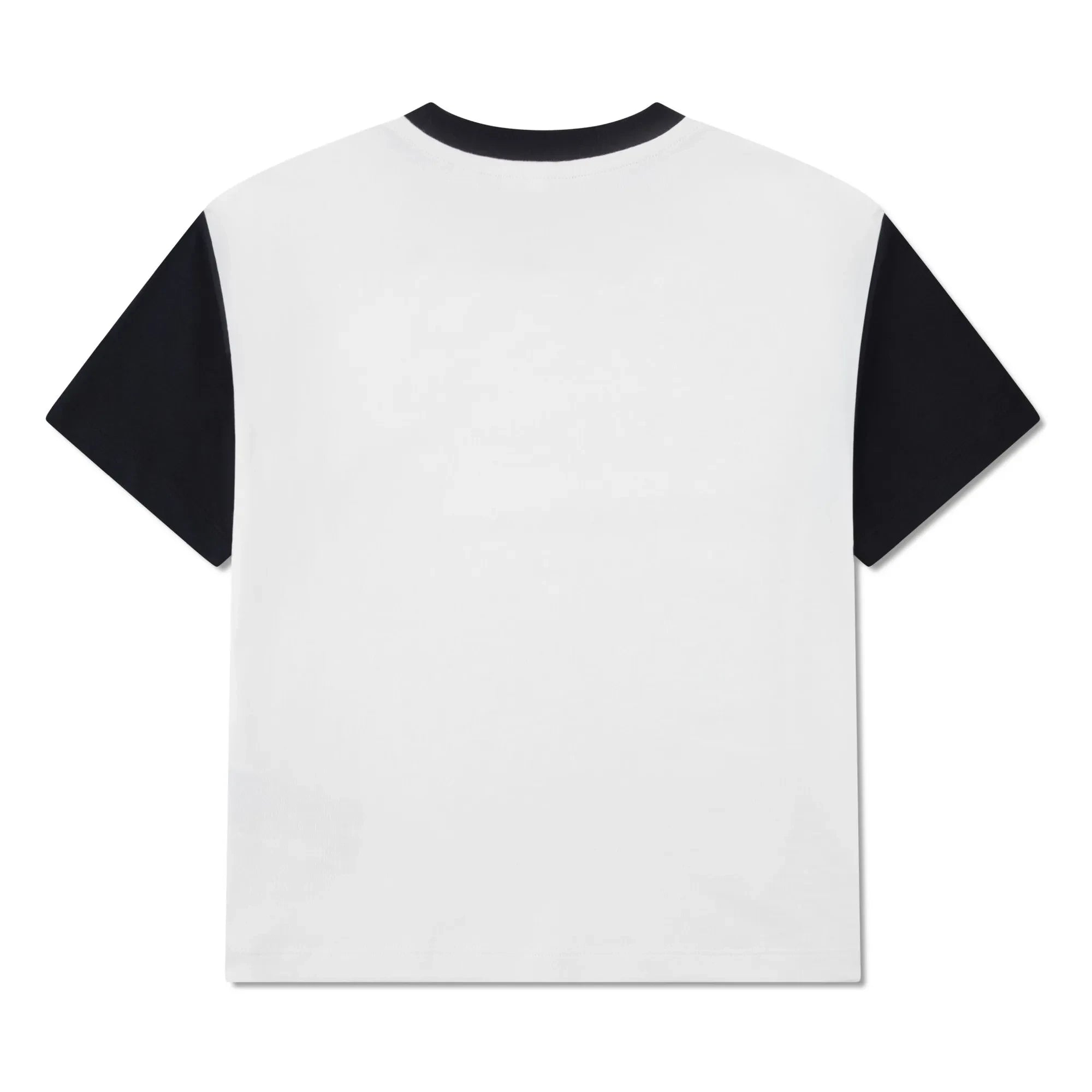 Lacoste - Organic Cotton Logo Contrast Sleeve T-Shirt | Off White