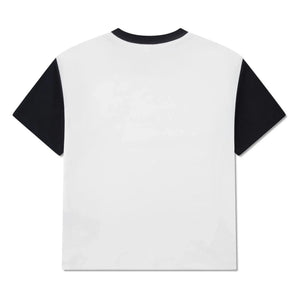 Lacoste - Organic Cotton Logo Contrast Sleeve T-Shirt | Off White
