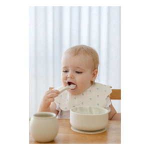 Soft Spot - Purple Violet Organic Cotton Leaf Bibs - Set of 3 | Blue