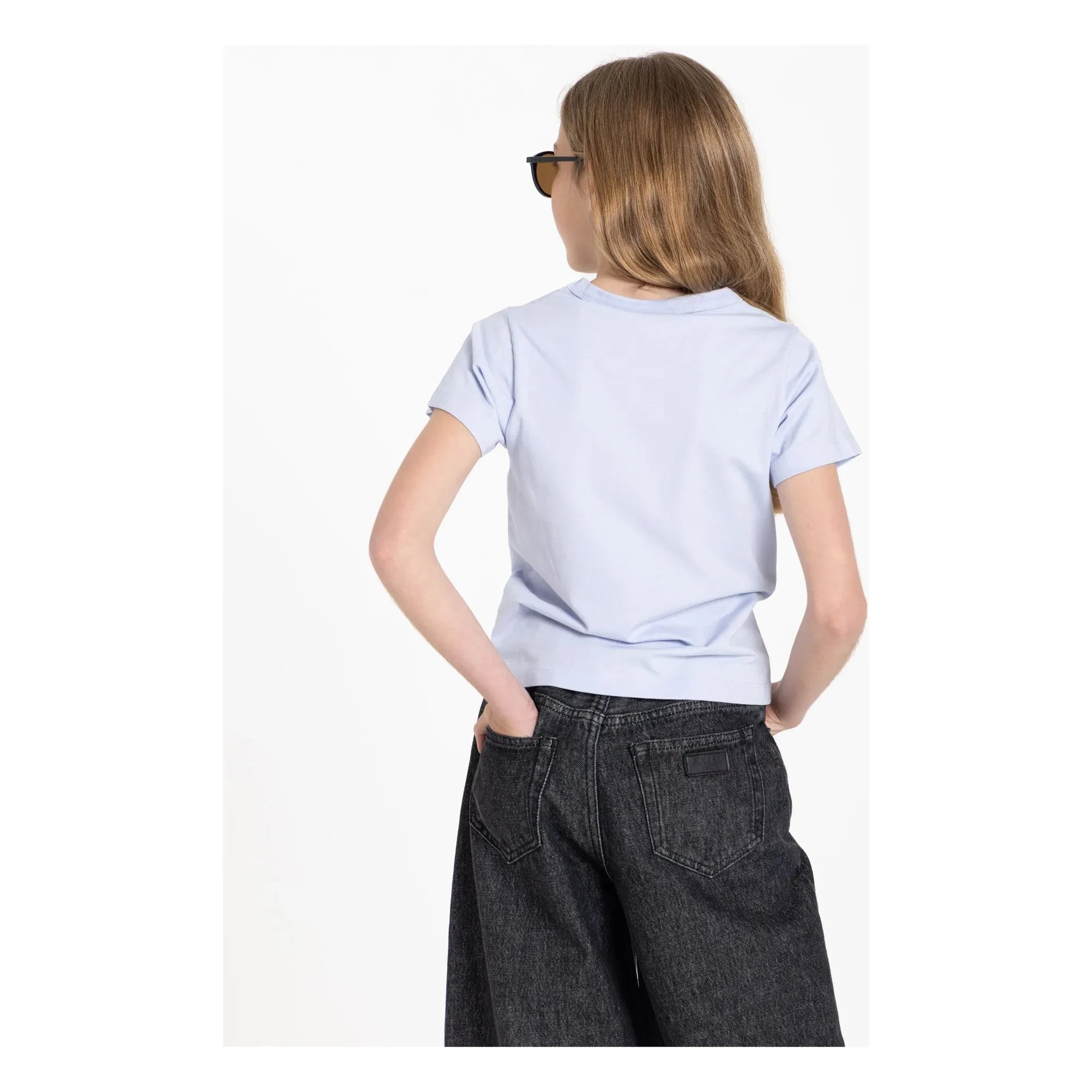 Finger in the nose - Enid Organic Cotton T-shirt | Steel
