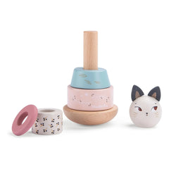 Moulin Roty - Stackable Cat Après la Pluie | Ecru