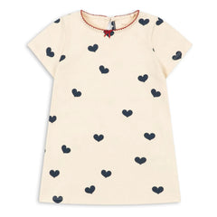 Konges Sløjd - Drey Hearts Organic Cotton Dress | Pink