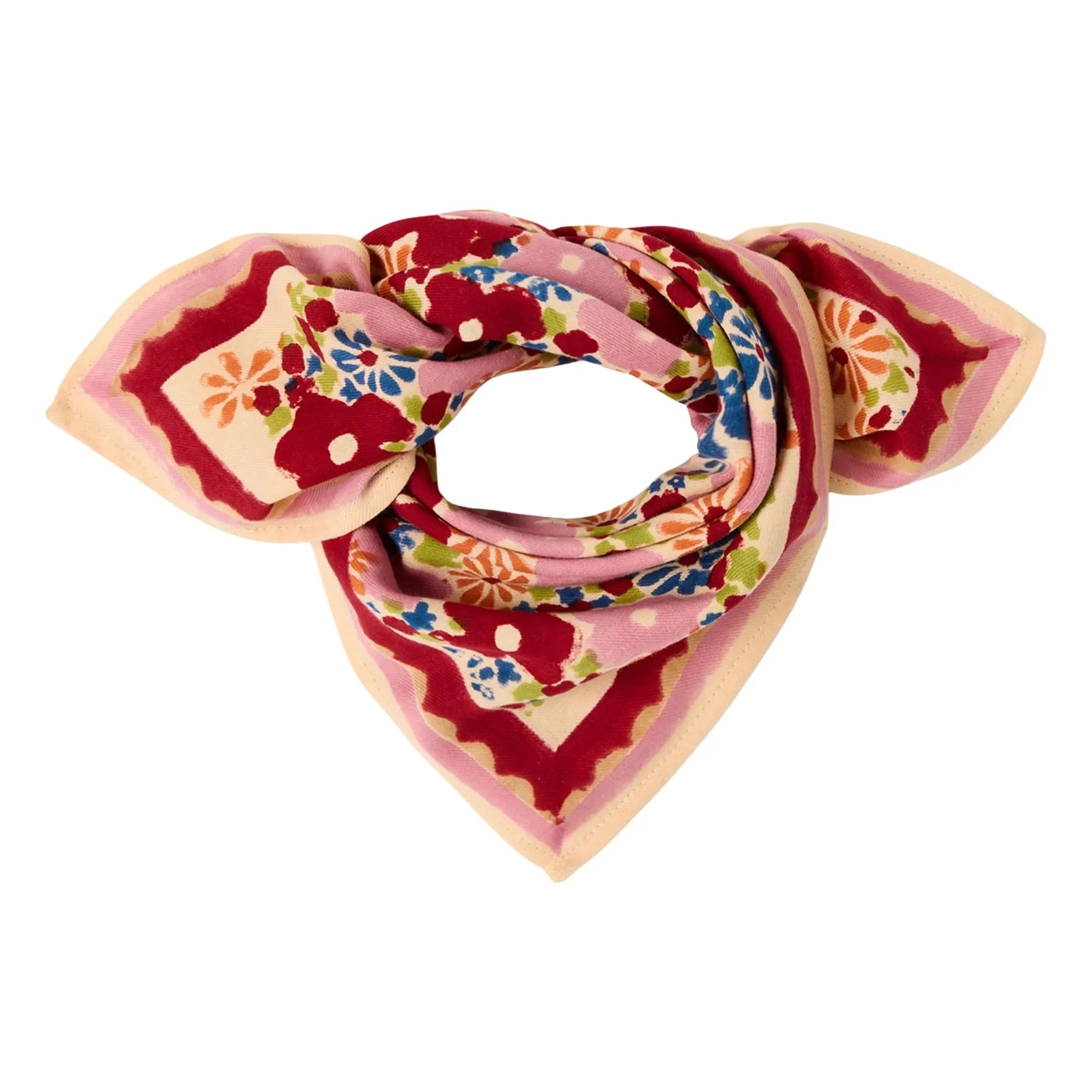 Apaches - Manika Fleuri Small Scarf | Pink