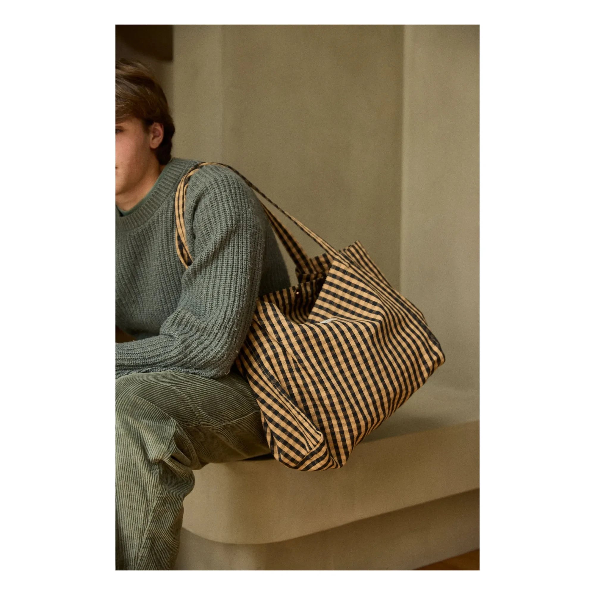 Gabrielle Paris - Vichy Bag | Brown
