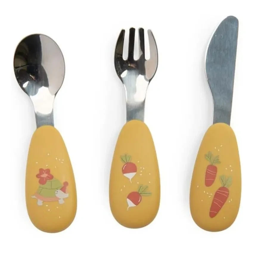 Moulin Roty - Cutlery Set - Trois petits lapins