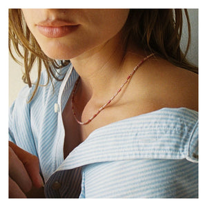 Camille Colette Studio - Baia Rhodonite Necklace | Pink