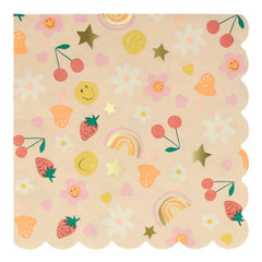 Meri Meri - Large Happy Icons Napkin Set - 16 pcs