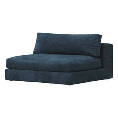 Panac Edition - Bellechasse 2 Kişilik Fireside Sandalye, Ham Kadife - 120 cm | Lacivert