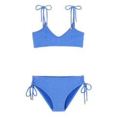 Lison Paris - Bahamas Metallic 2-Piece Swimsuit | Cobalt