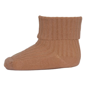Mp Denmark - Ribbed Cotton Socks | Brown