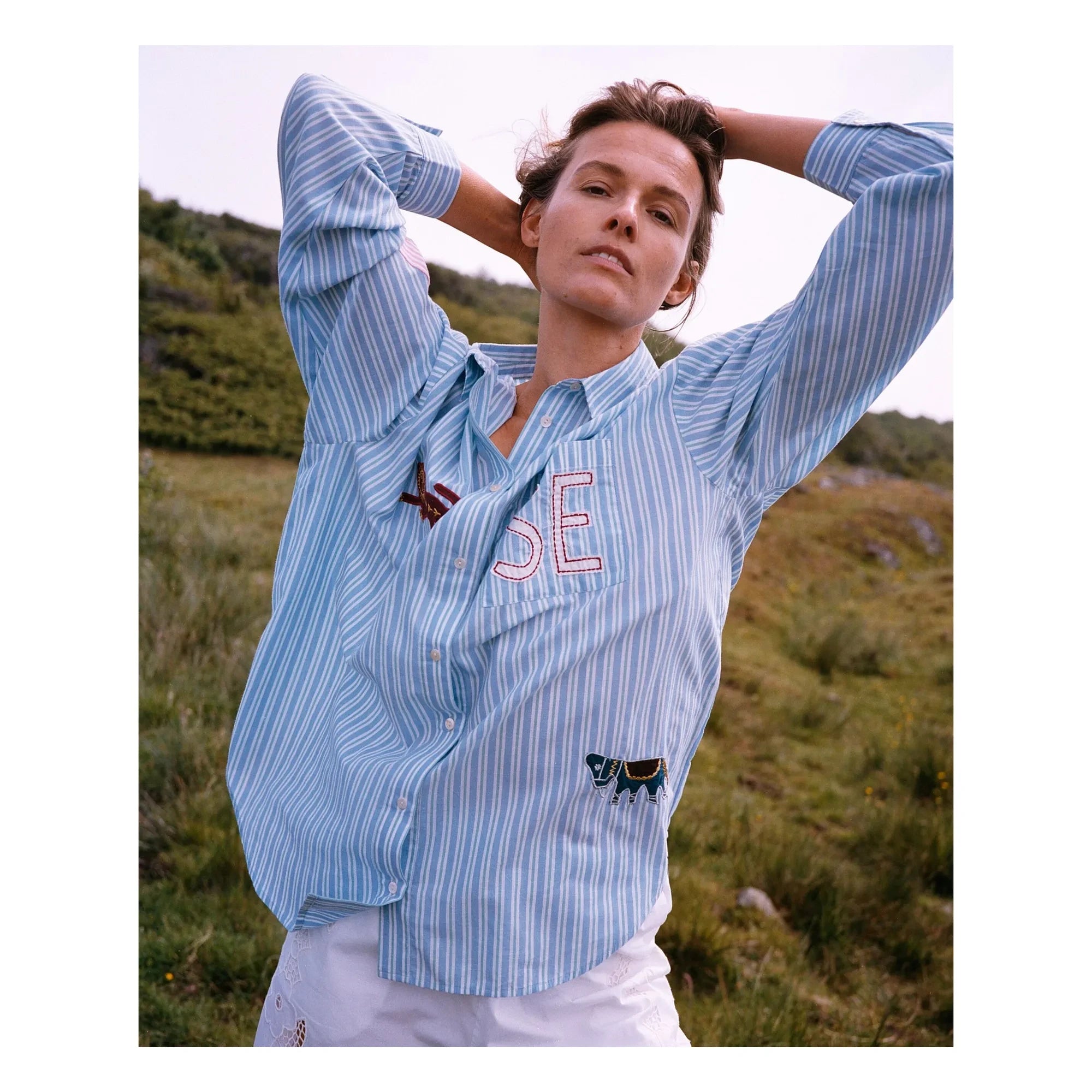 SISSEL EDELBO - Pil Striped Shirt | Green